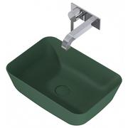 Umywalki - Elita umywalka ceramiczna Reni 46 dark green 146028 - miniaturka - grafika 1