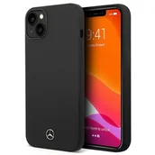 Etui i futerały do telefonów - Mercedes Nakładka do iPhone 14 6,1" MEHCP14SSILBK czarna hardcase Silicone Line - miniaturka - grafika 1