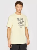 Koszulki męskie - Puma T-Shirt Downtown Graphic 533673 Żółty Regular Fit - miniaturka - grafika 1
