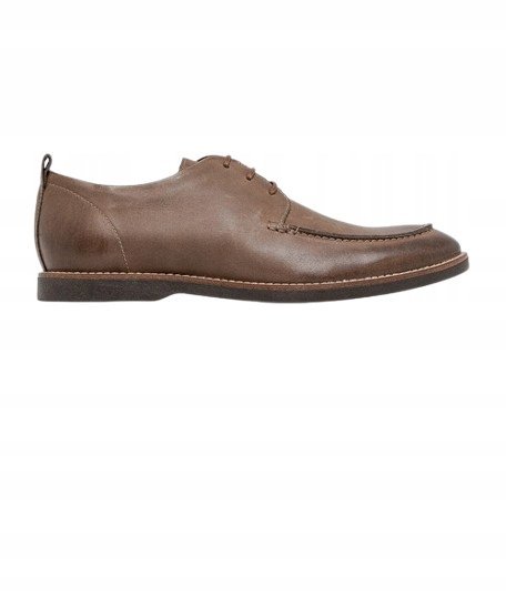 GINO ROSSI MĘSKIE PÓŁBUTY SKÓRZANE BRĄZOWE 40 STD