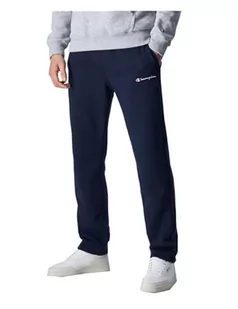 Champion Legacy Authentic Pants-Logo Powerblend polar Rib Cuff męskie spodnie dresowe, Granatowy, L - Spodenki męskie - miniaturka - grafika 1