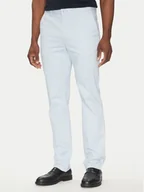Spodnie męskie - Tommy Hilfiger Chinosy Deton MW0MW37873 Błękitny Slim Fit - miniaturka - grafika 1