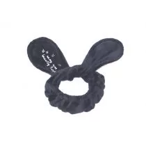 Bunny ears Bunny Ears czarne Opaska Kosmetyczna Królicze Uszy 5903332902347 - Pozostałe akcesoria do kąpieli i SPA - miniaturka - grafika 1