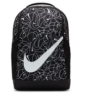 Plecaki - Nike, Plecak sportowy Brasilia, 18 L, DR6107-010, Czarno-biały - miniaturka - grafika 1