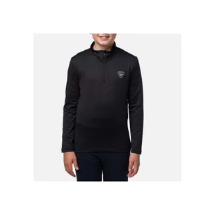 Bluza narciarska dla dzieci Rossignol Boy 1/2 Zip Warm Stretch czarna - Pozostała odzież narciarska - miniaturka - grafika 1