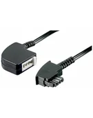 Telefony stacjonarne - goobay TAE-F przedłużacz 4-pin 10m bl - miniaturka - grafika 1