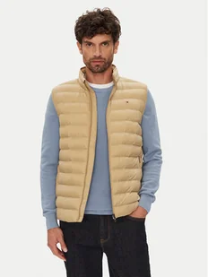 Tommy Hilfiger Kamizelka MW0MW37677 Beżowy Regular Fit - Kamizelki męskie - miniaturka - grafika 1