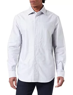 Koszule męskie - G-STAR RAW Męska koszula Secret Utility Regular, Wielokolorowy (Correct Grey/White Oxford C895-C760), XS - grafika 1