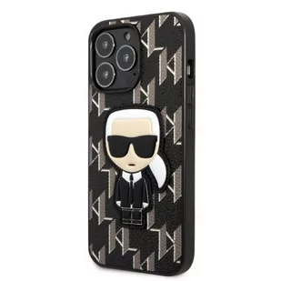 Karl Lagerfeld KLHCP13XPMNIKBK iPhone 13 Pro Max 6,7" hardcase czarny/black Monogram Ikonik Patch - Etui i futerały do telefonów - miniaturka - grafika 2