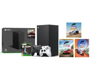 Xbox Series X z napędem - 1TB - Forza Horizon 5 Bundle - dodatkowy pad (biały) - EA SPORTS FC 24 - Konsole Xbox - miniaturka - grafika 1