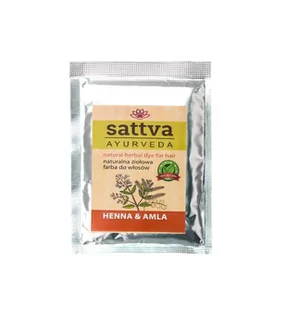Sattva Ayurveda Naturalna farba henna Amla 10g - Farby do włosów i szampony koloryzujące - miniaturka - grafika 1