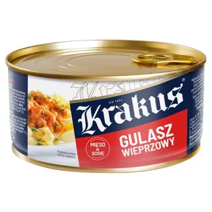 Krakus KRA.GULASZ WIEPRZOWY 300 G zakupy dla domu i biura! 45955424 - Pasztet i przetwory mięsne - miniaturka - grafika 1