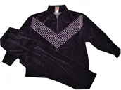 Dresy damskie - DRES v WELUROWY śliwkowy XXL 2xl 48 50 52 NOWY fiolet polski producent - miniaturka - grafika 1