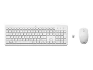 Zestawy myszka + klawiatura - HP Zestaw bezprzewodowej myszy i klawiatury 230 - biały 3L1F0AA - miniaturka - grafika 1