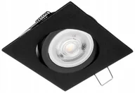 Oprawy, klosze i abażury - Oprawa sufitowa Milano kwadrat czarny Warszawa - miniaturka - grafika 1