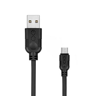 Kabel Usb - Micro Usb Exc Whippy 0.9M Czarny - Kable USB - miniaturka - grafika 1