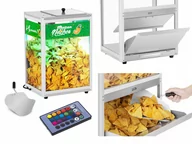 Maszyny do popcornu - Royal Catering Podświetlany podgrzewacz do nachos popcornu orzeszków LED 100W RCNW-1L - miniaturka - grafika 1