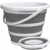 Wiadra i kastry budowlane - Wiaderko składane 32 cm biało-szare ASMAR COMPACT - miniaturka - grafika 1