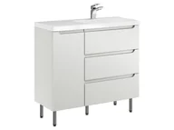 Szafki łazienkowe - Szafka Stojąca Z Umywalką ETH 90 cm D Prawa - Kaszmir Mat - miniaturka - grafika 1