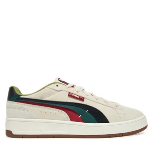 Sneakersy Puma Court Classico Greenside 401612 01 Beżowy - Sneakersy męskie - miniaturka - grafika 1