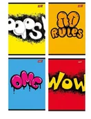 Zeszyty szkolne - Zeszyt A5/60K linia Street Art (10szt) - ST-MAJEWSKI - miniaturka - grafika 1