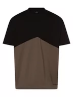 Koszulki męskie - Armani Exchange - T-shirt męski, zielony|czarny - miniaturka - grafika 1