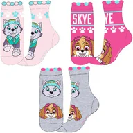 Skarpetki dla dzieci - Skarpetki dla dziewczynki Psi Patrol 3 Pack Kolorowe - miniaturka - grafika 1