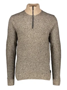 Jack & Jones Sweter w kolorze beżowo-czarnym - Swetry męskie - miniaturka - grafika 1