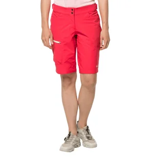 Damskie spodenki sportowe TOURER SHORTS W tulip red - 34 - Spodnie rowerowe - miniaturka - grafika 1