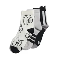 Skarpetki dla dzieci - Dziecięce Skarpety za kostkę ADIDAS LK ADRPT 3PP JD1327 – Czarny - miniaturka - grafika 1