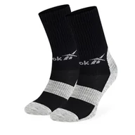 Skarpetki męskie - Skarpety wysokie unisex Reebok R0552-SS24 (1-pack) Czarny - miniaturka - grafika 1