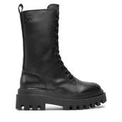 Botki damskie - Trapery Calvin Klein YW0YW01544 Czarny - miniaturka - grafika 1