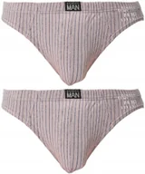 Majtki męskie - SLIPY MĘSKIE ATLANTIC MP1058 SPORT BAWEŁNA Z ELASTANEM BEŻOWE 2PAK *L* - miniaturka - grafika 1