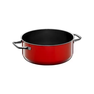 WMF Fusiontec Compact red - Niski garnek 24cm, 4,5l czerwony 0515725290 - Garnki - miniaturka - grafika 1