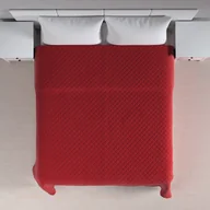 Narzuty - Dekoria Narzuta pikowana w romby intensywna czerwień szer.260 × dł.210 cm Velvet 1235-704-15 - miniaturka - grafika 1