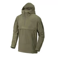 Odzież trekkingowa damska - Kurtka turystyczna męska Anorak Helikon-Tex Softshell MISTRAL® Zielona - miniaturka - grafika 1