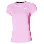 Koszulki i topy damskie - Koszulka damska Mizuno  DryAeroFlow Tee Pink Lavender XS - miniaturka - grafika 1
