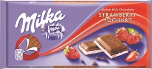 Milka Strawberry Yoghurt 100g - Czekolada - miniaturka - grafika 1