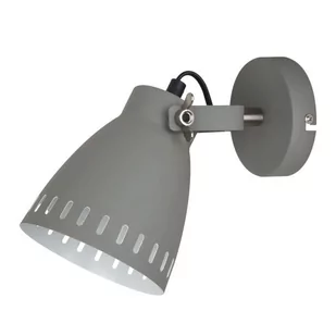 Kinkiet Franklin 1 x 60 W E27 szary/nikiel (MB-HN5050-1-GR+S) - Lampy ścienne - miniaturka - grafika 1