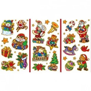 Naklejki na folii z brokatem Boże Narodzenie CLX9 BREWIS - Ozdoby bożonarodzeniowe - miniaturka - grafika 1