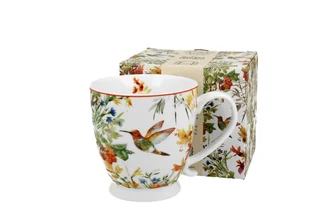 Kubek do kawy i herbaty porcelanowy na stopce DUO LINNEA 450 ml - Kubki - miniaturka - grafika 1