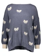 Swetry damskie - miss goodlife Sweter w kolorze szarym - miniaturka - grafika 1