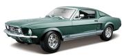 Samochody i pojazdy dla dzieci - Maisto, model kolekcjonerski Ford Mustang Gta 1967 Zielony 1/18 - miniaturka - grafika 1