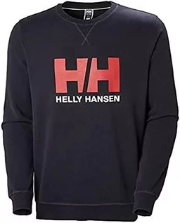 Bluzy męskie - Helly Hansen Helly-Hansen męska bluza z logo Hh Crew Sweat' granatowy S 34000 - grafika 1