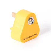 Pozostałe wyposażenie warsztatu - PARTNER B2B Kabel uziemiający do mat i podkładek ESD na stoły robocze, żółty 119204 - miniaturka - grafika 1