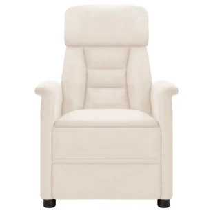 Lumarko Rozkładany fotel masujący, beżowy, obity mikrofibrą! - Fotele - miniaturka - grafika 3