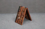 Szafki do salonu - Stojak Na Wino Spirit #80 Lakierowane Lite Drewno Z Odzysku 25X40X43 Cm B 6125 - miniaturka - grafika 1