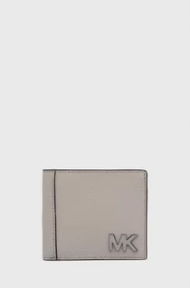 Portfele - Michael Kors portfel skórzany 39S2MHDF1T męski kolor szary - grafika 1
