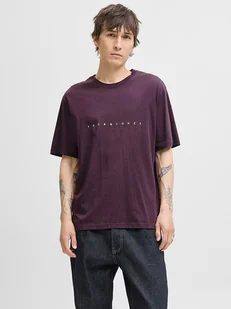 Jack & Jones Koszulka "Jjestar" w kolorze fioletowym - Koszulki męskie - miniaturka - grafika 1