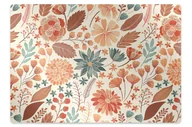 Podnóżki, podpórki, podkładki - Mata na podłogę pod krzesło Artystyczne Kwiaty 100x70 cm - miniaturka - grafika 1